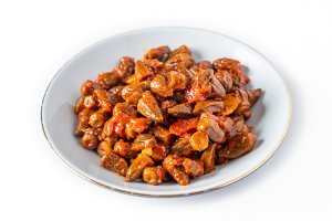 תבשיל במיה ברוטב עגבניות