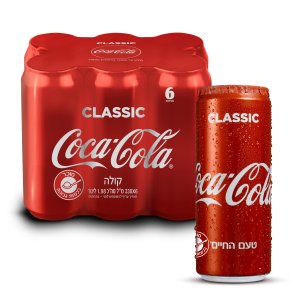 שישיית פחיות 330 מ׳׳ל קוקה-קולה