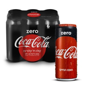 שישיית פחיות 330 מ׳׳ל קוקה-קולה ZERO