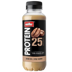 מולר פרוטאין משקה חלבון קפה 25 גרם חלבון