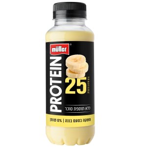 מולר פרוטאין משקה חלבון בטעם בננה 25 גרם חלבון